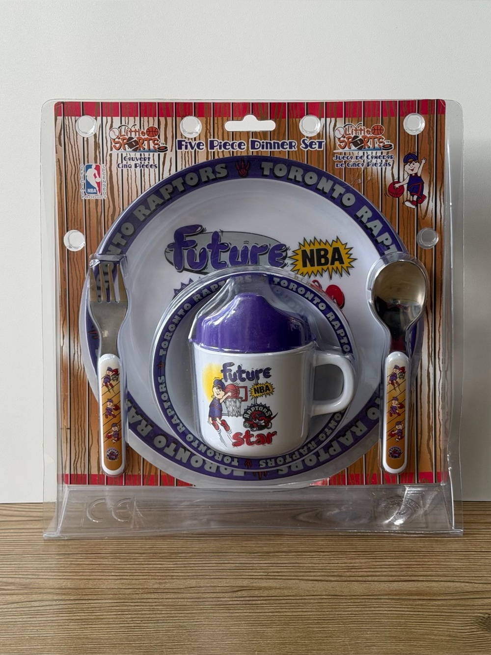 Toronto Raptors Future NBA Star Licensed Vintage Children’s Plate Bowl Utensil